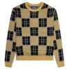 Checked Mohair Sweater - Yellow -Bapejackets Shop Awake NY Checked Mohair Sweater Yellow AWK FW22 KN004 YEL 11 28 22 Feature MG