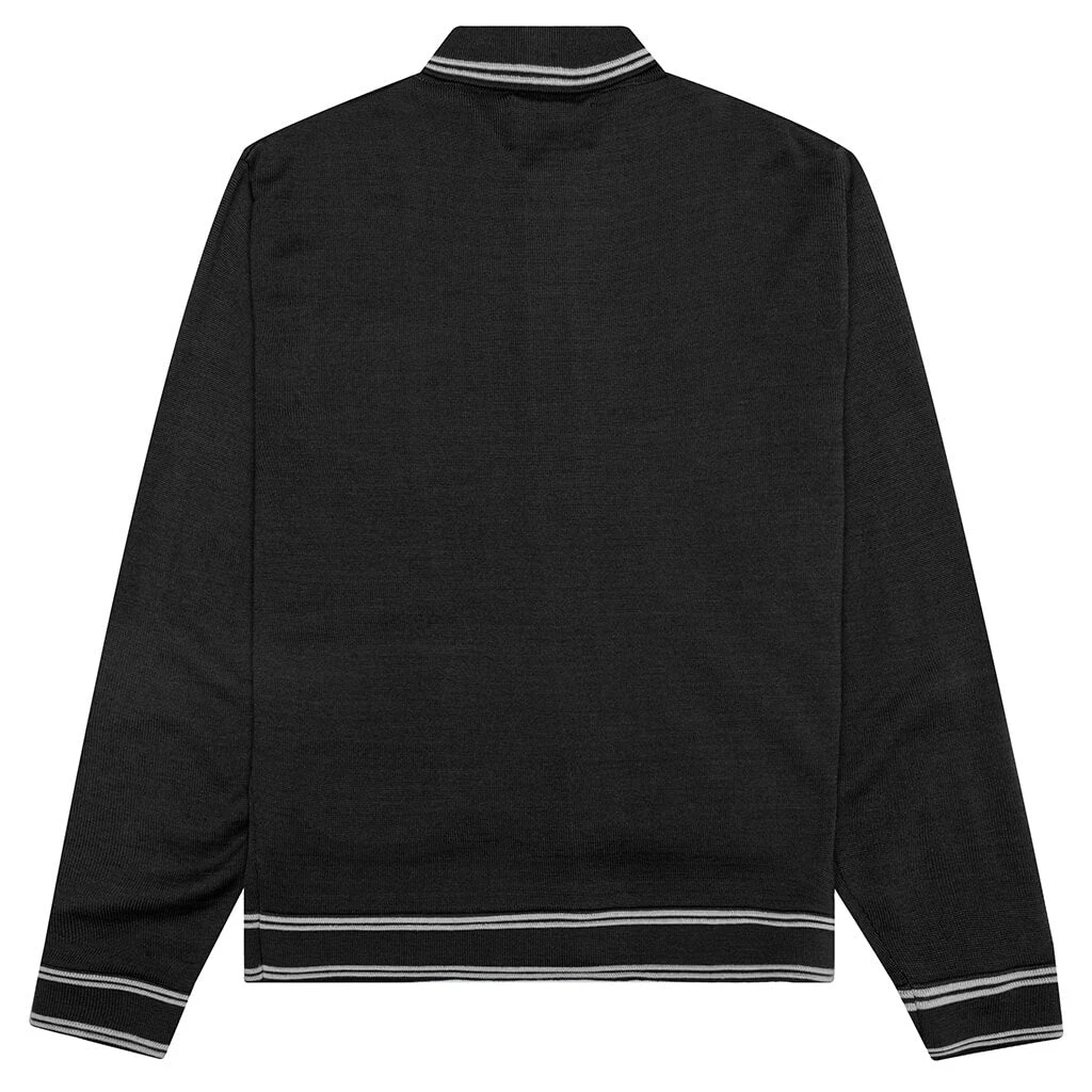 Fine Gauge Knit Cardigan - Black 4 Fine Gauge Knit Cardigan - Black - Image 2