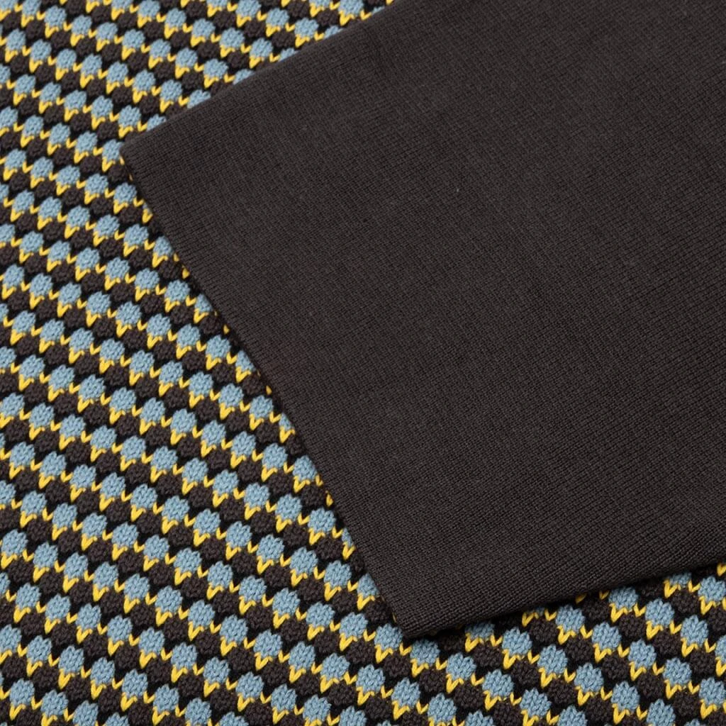 Knit Crochet S/S Button Down - Brown/Multi 7 Knit Crochet S/S Button Down - Brown/Multi - Image 5