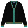 Awake Striped Mohair Cardigan - Black 1 Awake Striped Mohair Cardigan - Black -Bapejackets Shop Awake Striped Mohair Cardigan Black AWK FW21 KN004 BLA 11 10 2021 01