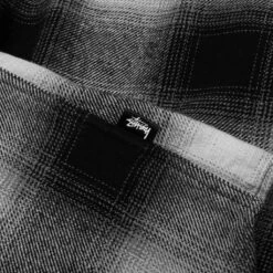 Stussy Bay Plaid Shirt - Charcoal 13 Stussy Bay Plaid Shirt - Charcoal -Bapejackets Shop Bay Plaid Shirt Charcoal 1110292 CHAR 06 15 23 Feature KN 9