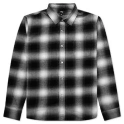 Stussy Bay Plaid Shirt - Charcoal