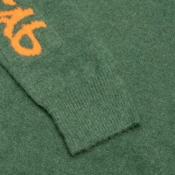 Novelty Knit Sweater - Green -Bapejackets Shop Brain Dead Novelty Knit Sweater Green BDW20O12001397GR01 11 18 2020 01 5