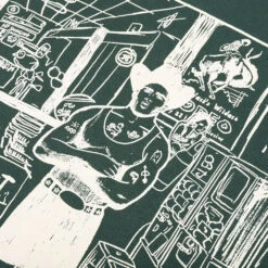 Helmut Lang Scribble Logo Hoodie - Evergreen -Bapejackets Shop Capsule Hoodie 4 SCRI Evergreen N06HM529 f5p 09 25 23 Feature VR 6