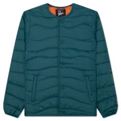 Colored Landscaped Jacket - Deep Sea Green