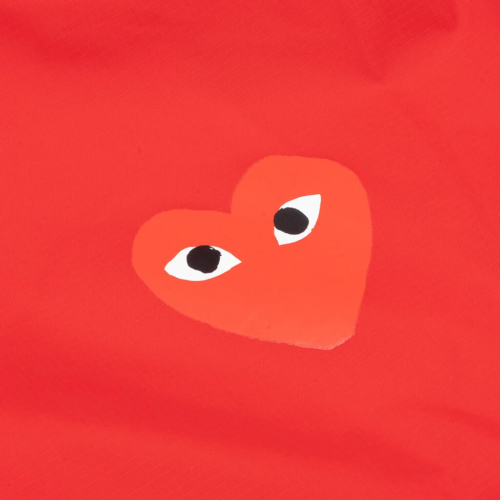 Comme Des Garcons PLAY X K-Way Le Vrai Zip Jacket - Red 6 Comme Des Garcons PLAY X K-Way Le Vrai Zip Jacket - Red - Image 4