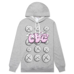 Comme Des Garcons SHIRT X KAWS Popover Hoodie - Grey/Print 2
