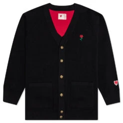 Heart Cardigan - Black
