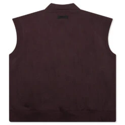 Women's V Neck Vest - Plum -Bapejackets Shop Fear Of God Essentials Women s V Neck Vest Plum 192BT225055FW 06 02 23 Feature KN 5