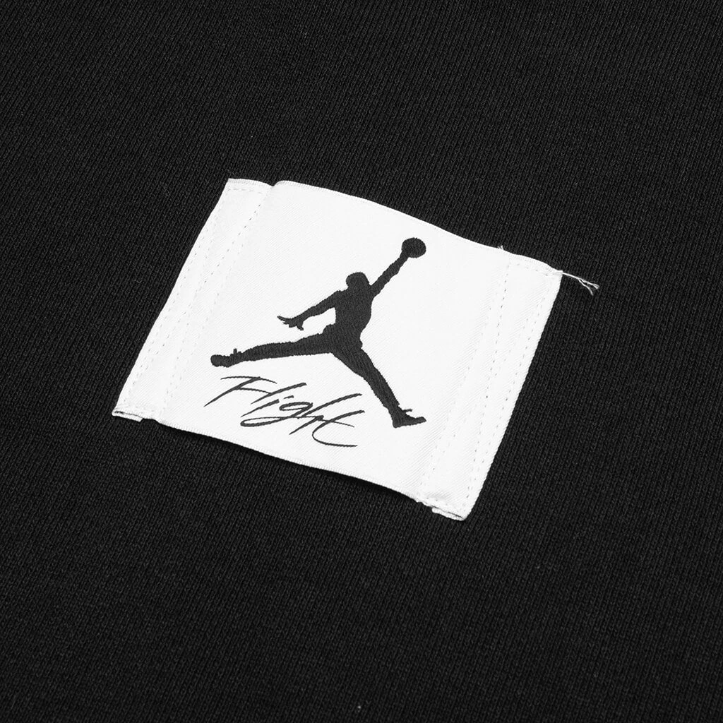 Jordan Flight Fleece Pullover Hoodie - Black/Sail 6 Jordan Flight Fleece Pullover Hoodie - Black/Sail - Image 4
