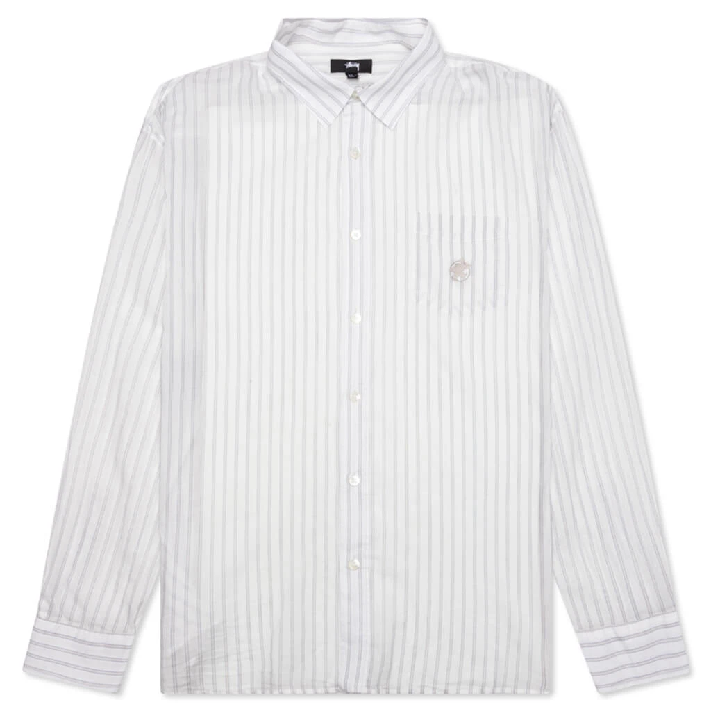 Stussy Light Weight Classic Shirt - White 3 Stussy Light Weight Classic Shirt - White