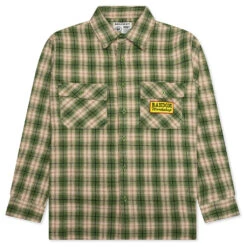 MARKET RW Patch Flannel Shirt - Green