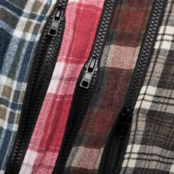 Flannel Shirt 7 Cuts Zipped Wide Shirt - Assorted -Bapejackets Shop Needles Flannel Shirt 7 Cuts Zipped Wide Shirt Assorted MR343 D O S 05 18 23 Feature DV 6