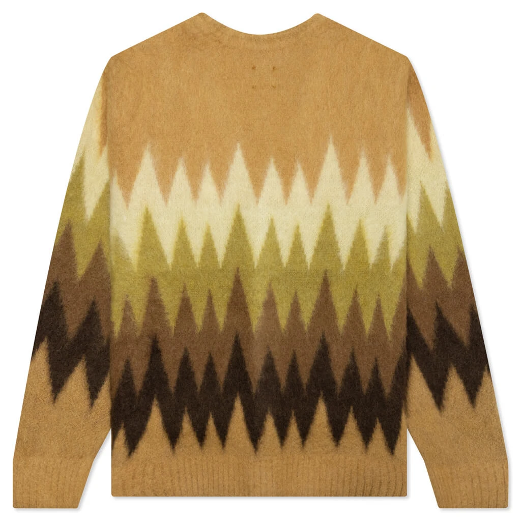 Mohair Cardigan Zigzag - Taupe 4 Mohair Cardigan Zigzag - Taupe - Image 2