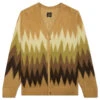 Mohair Cardigan Zigzag - Taupe -Bapejackets Shop Needles Mohair Cardigan Zigzag Taupe LQ274 TAU 12 17 22 Feature DV VR