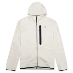 Nike Sportswear Tech Fleece Full-Zip Hoodie - White/Heather
