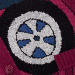 No Parking Knitted Cardigan - Beet Red 7 No Parking Knitted Cardigan - Beet Red -Bapejackets Shop No Parking Knitted Cardigan Beet Red 50423 10 31 23 Feature VR 4