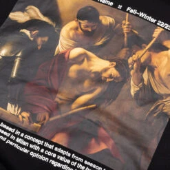 Caravaggio Crowning Over Hoodie - Black/White -Bapejackets Shop Off White c o Virgil Abloh Caravaggio Crowning Over Hoodie Black White OMBB037C99FLE0071001 07 22 23 Feature KN 6