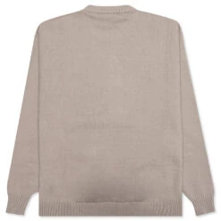 OW Logo Allover Knit Crew - Abbey Stone 8 OW Logo Allover Knit Crew - Abbey Stone -Bapejackets Shop Off White co Virgil Abloh OW Logo Allover Knit Crew Abbey Stone OMHE095F21KNI0011701 11 02 2021 01 2