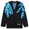 Pleasures Volt Jacquard Cardigan - Black 2 Pleasures Volt Jacquard Cardigan - Black -Bapejackets Shop PLEASURES Volt Jacquard Cardigan Black P22SP025 BLACK 04 25 22 Feature 52
