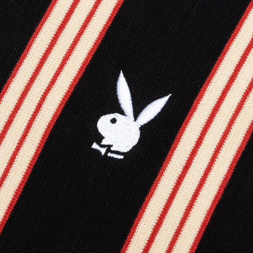 PLEASURES X Playboy Club Woven Cardigan Sweater - Black 5 PLEASURES X Playboy Club Woven Cardigan Sweater - Black - Image 3