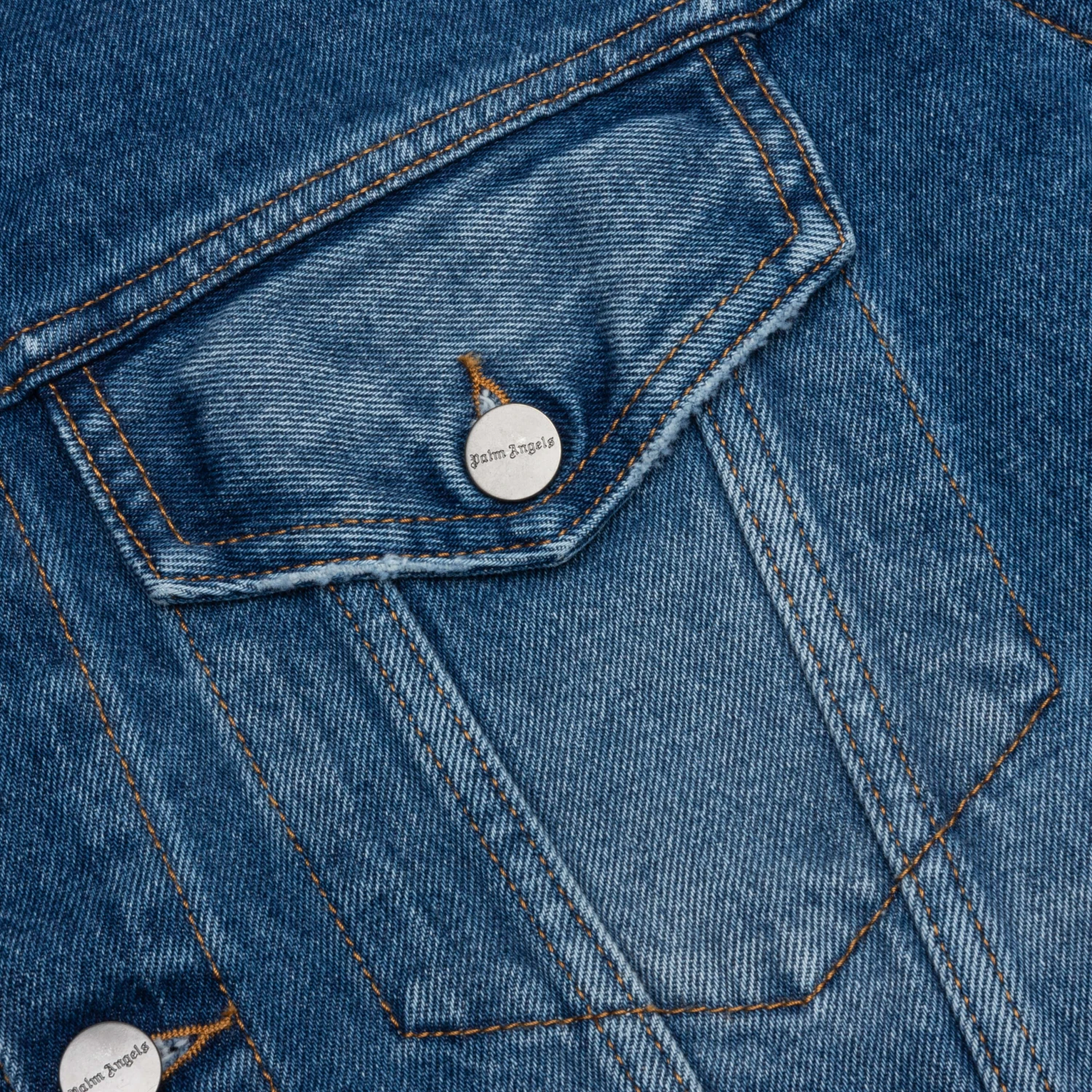 Palm Angels Indigo Track Denim Jacket - Light Blue 5 Palm Angels Indigo Track Denim Jacket - Light Blue - Image 3