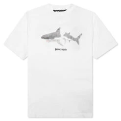 Palm Angels Shark Classic Tee - White/Black