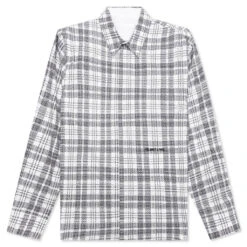 Helmut Lang Plaid Logo Shirt - White
