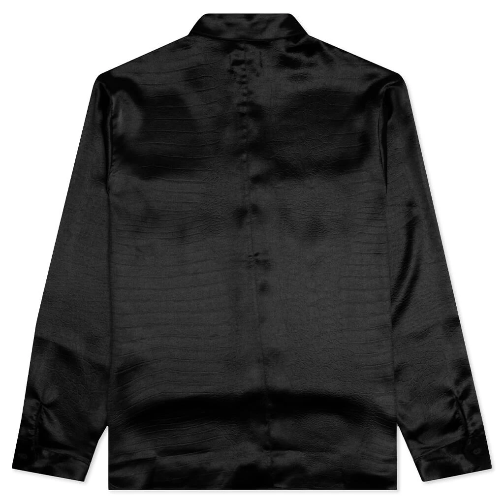 Malcom Shirt - Black Crocodile 4 Malcom Shirt - Black Crocodile - Image 2