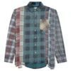 Rebuild By Flannel Shirt 7 Cuts Shirt / Reflection - Turquoise/Navy 2 Rebuild By Flannel Shirt 7 Cuts Shirt / Reflection - Turquoise/Navy -Bapejackets Shop Rebuild by Needles Flannel Shirt 7 Cuts Shirt Reflection Turquoise Navy LQ305 MLT MD 002 01 01 23 Feature VR mg