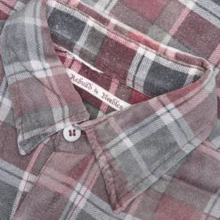 Rebuild By Flannel Shirt 7 Cuts Wide Shirt / Reflection - Faded Grey/Red -Bapejackets Shop Rebuild by Needles Flannel Shirt 7 Cuts Wide Shirt Reflection Faded Grey Red LQ308 MLT O S 002 12 06 22 Feature DV 7