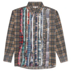 Rebuild By Flannel Shirt Ribbon Shirt - Brownish/Navy