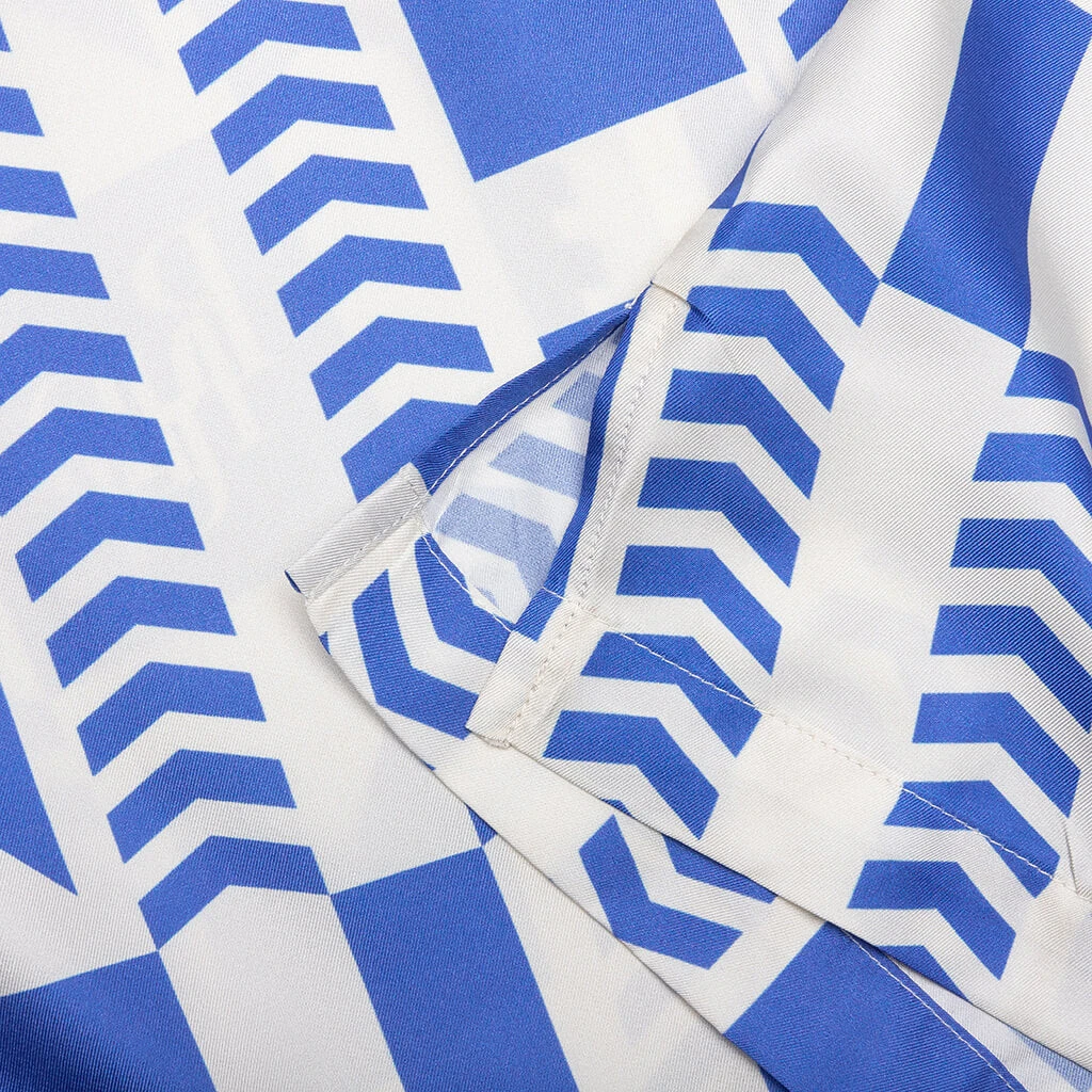 Rhude Blue Grasse Silk Shirt - Blue/Ivory 7 Rhude Blue Grasse Silk Shirt - Blue/Ivory - Image 5