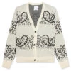 Rhude Bandana Stripe Cardigan - Creme/Black 2 Rhude Bandana Stripe Cardigan - Creme/Black -Bapejackets Shop Rhude Bandana Stripe Cardigan Creme Black RHSS22CA01037422 04 08 22 Feature 5
