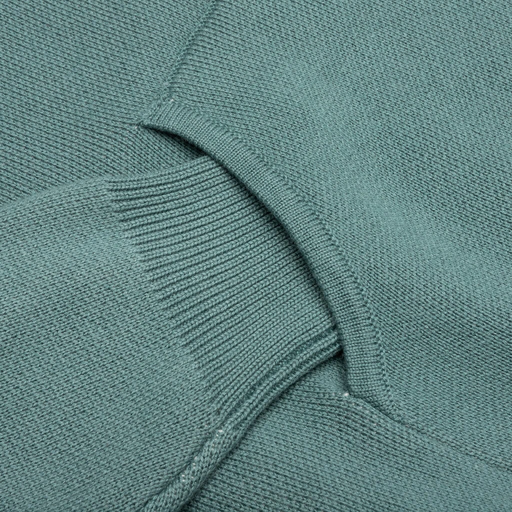 Rhude Script Logo Knit Hoodie - Ivory/Spa 5 Rhude Script Logo Knit Hoodie - Ivory/Spa - Image 3