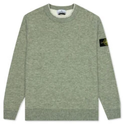 Stone Island Crewneck Knit Sweater - Sage Green