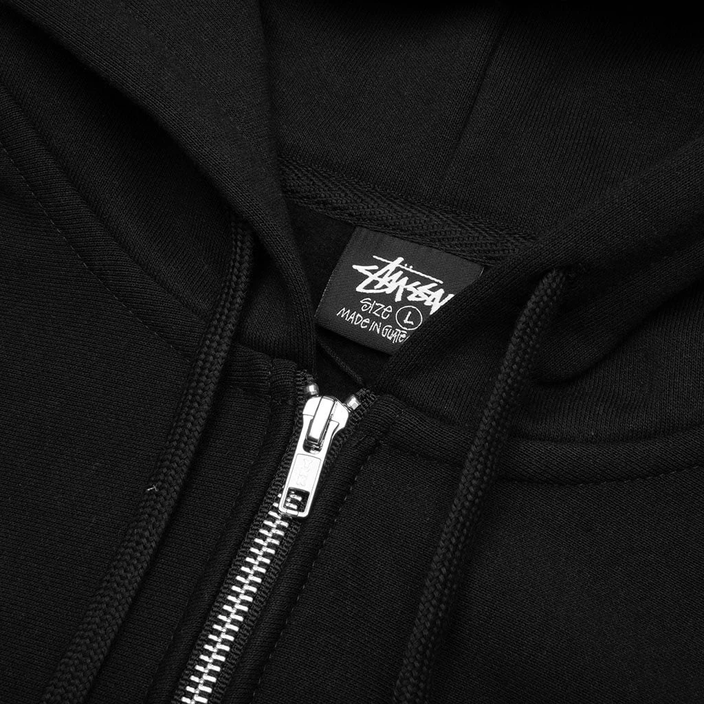Basic Stussy Zip Hood - Black 5 Basic Stussy Zip Hood - Black - Image 3