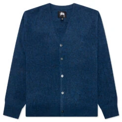 Stussy Brushed Cardigan - Blue