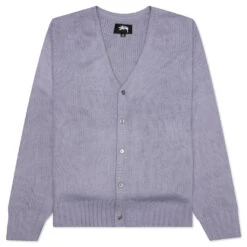 Stussy Brushed Cardigan - Lavender