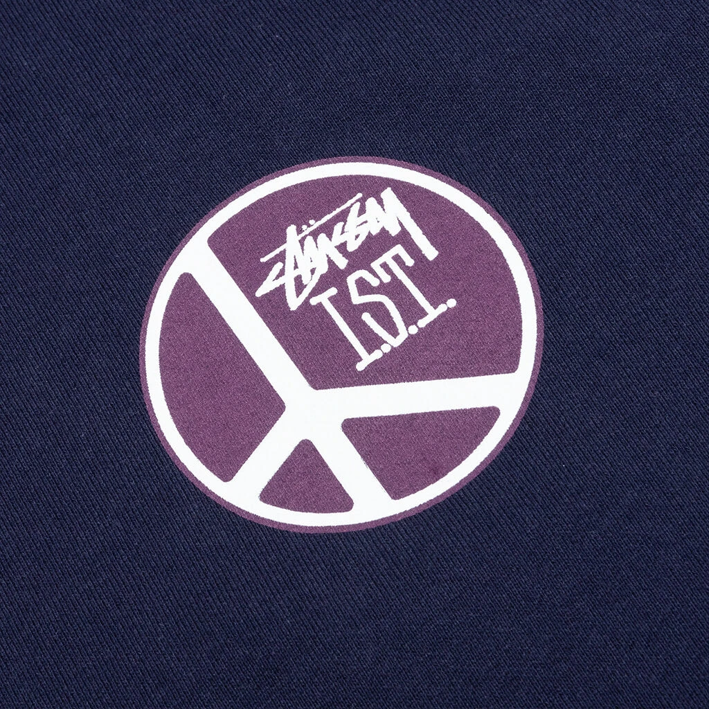Stussy Peace Dot Hoodie - Navy 5 Stussy Peace Dot Hoodie - Navy - Image 3