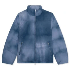 Stussy Recycled Nylon Down Puffer - Washed Navy