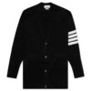 Elongated Fine Merino Wool Cardigan - Black -Bapejackets Shop Thom Browne Elongated Fine Merino Wool Cardigan Black MKC362A Y1002 001 01 28 2022 01