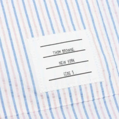 Seersucker Swim Shirt - Light Blue 10 Seersucker Swim Shirt - Light Blue -Bapejackets Shop Thom Browne Seersucker Swim Shirt Light Blue MWS310A F0009 480 06 21 23 Feature KN 7