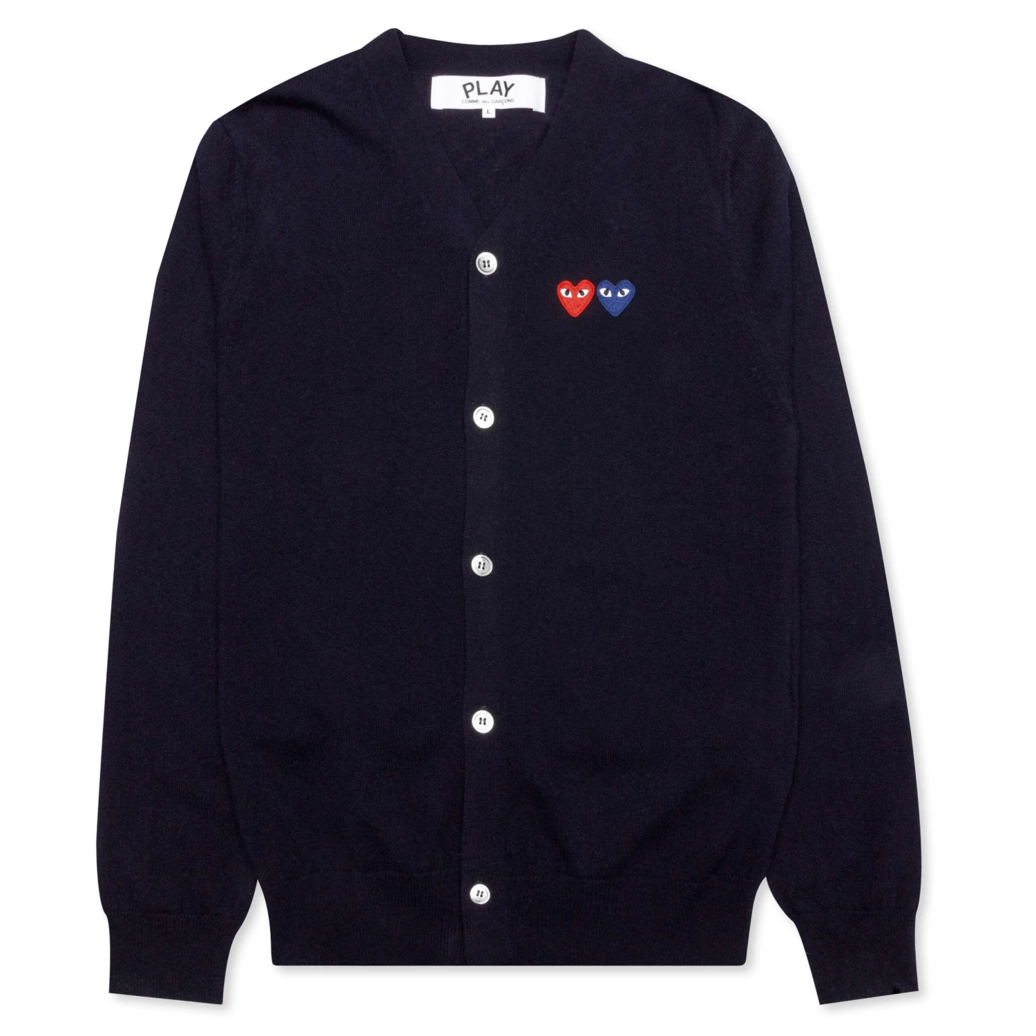 Double Heart Cardigan - Navy 3 Double Heart Cardigan - Navy