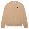 Knit Cardigan - Tan 1 Knit Cardigan - Tan -Bapejackets Shop comme des garcons play knit cardigan tan