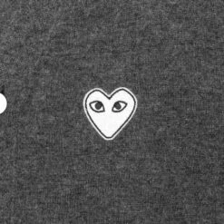 V-Neck Cardigan - Grey 10 V-Neck Cardigan - Grey -Bapejackets Shop comme des garcons play v neck cardigan grey 3