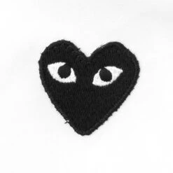 Women's Black Heart Button Up - White 8 Women's Black Heart Button Up - White -Bapejackets Shop comme des garcons play womens black heart button up white 3