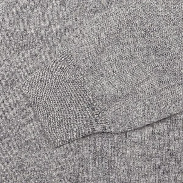 Woven V-Neck Cardigan - Light Grey 7 Woven V-Neck Cardigan - Light Grey - Image 5