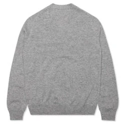 Bapejackets Shop -Bapejackets Shop comme des garcons play woven v neck cardigan light grey 5