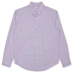 Embroidered Oxford - Violet